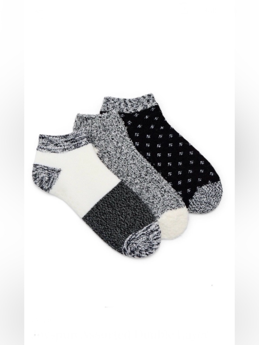 Joyspun Assorted Double Layer Low Cut Lounge Socks 3 Pc